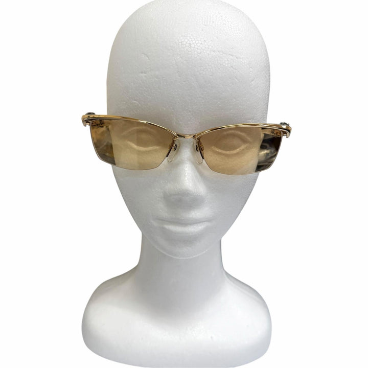 Great A'rossby sunglasses Half rim gold 925 mens 209252201