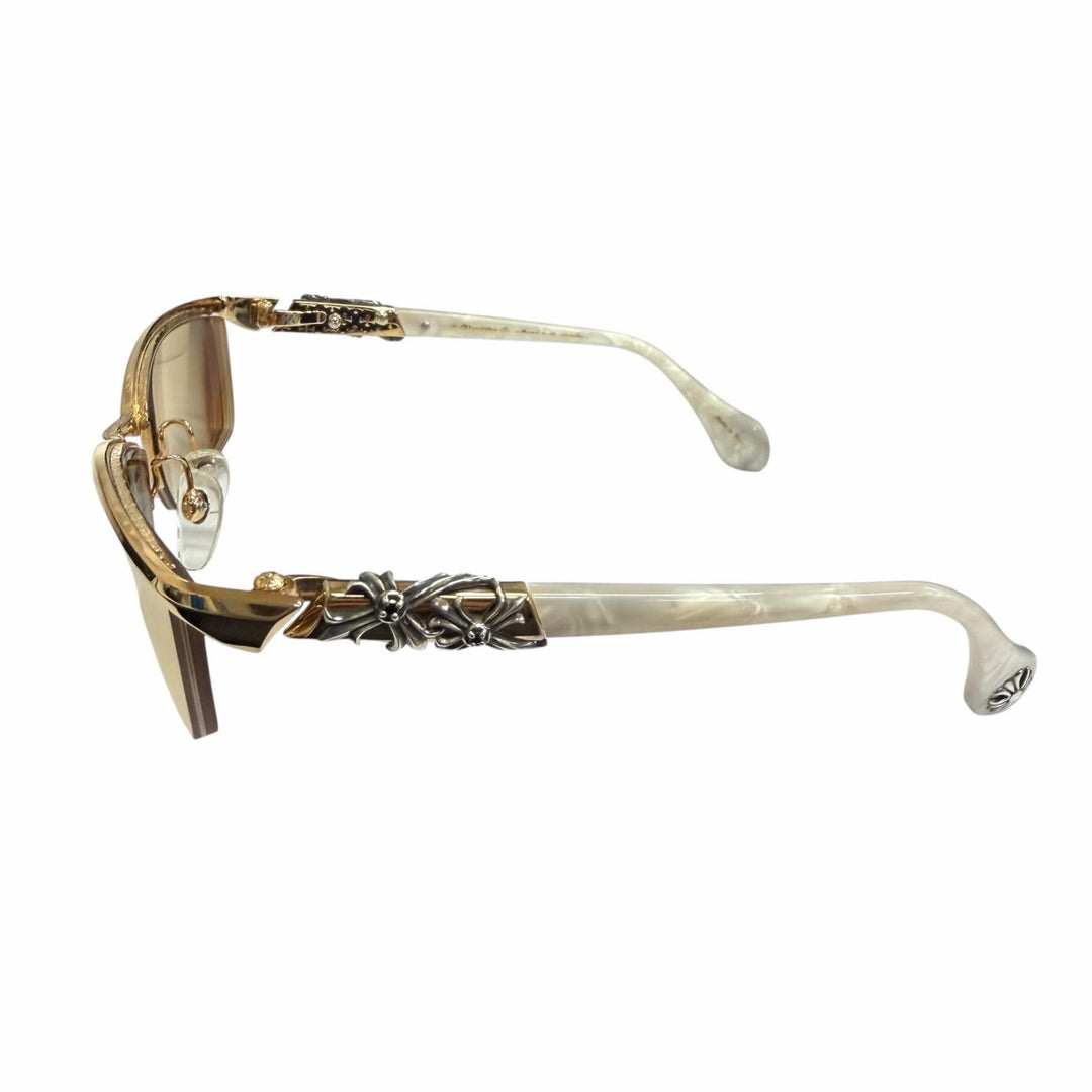 Great A'rossby sunglasses Half rim gold 925 mens 209252201