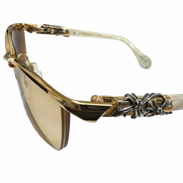 Great A'rossby sunglasses Half rim gold 925 mens 209252201