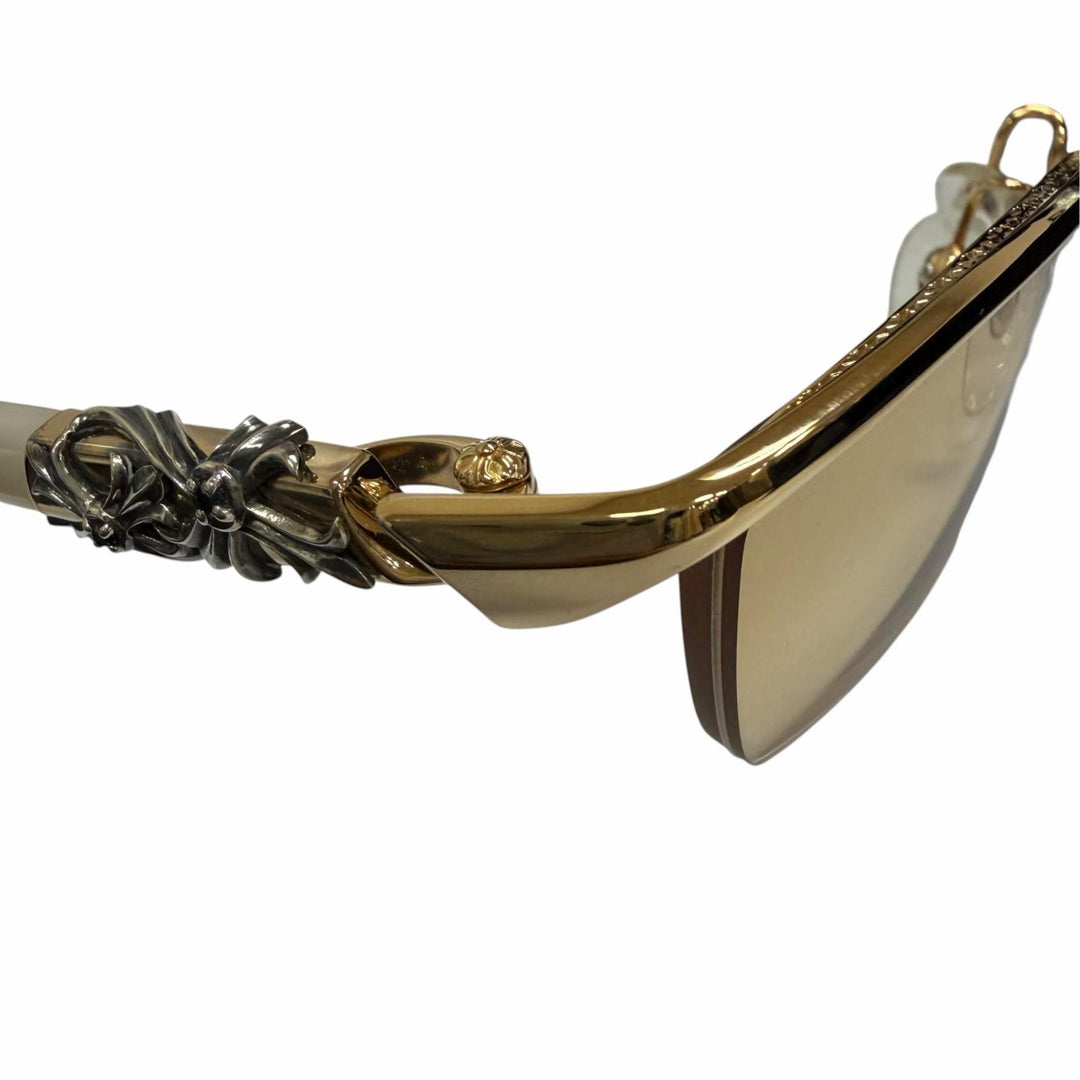 Great A'rossby sunglasses Half rim gold 925 mens 209252201