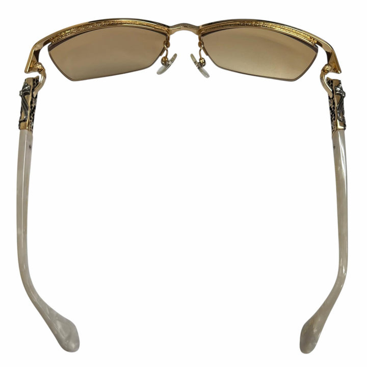Great A'rossby sunglasses Half rim gold 925 mens 209252201