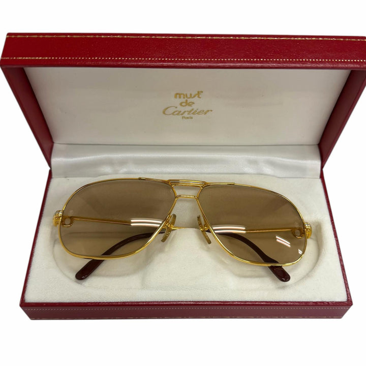 Excellent Cartier sunglasses Trinity Two Bridges gold