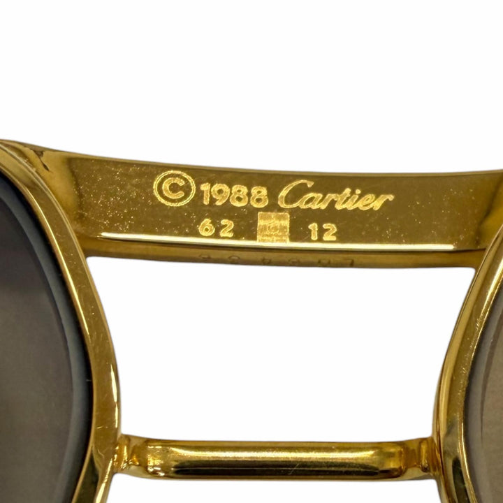 Excellent Cartier sunglasses Trinity Two Bridges gold