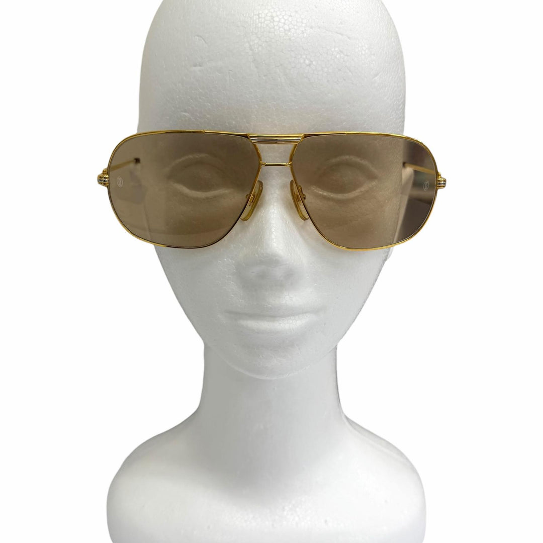 Excellent Cartier sunglasses Trinity Two Bridges gold