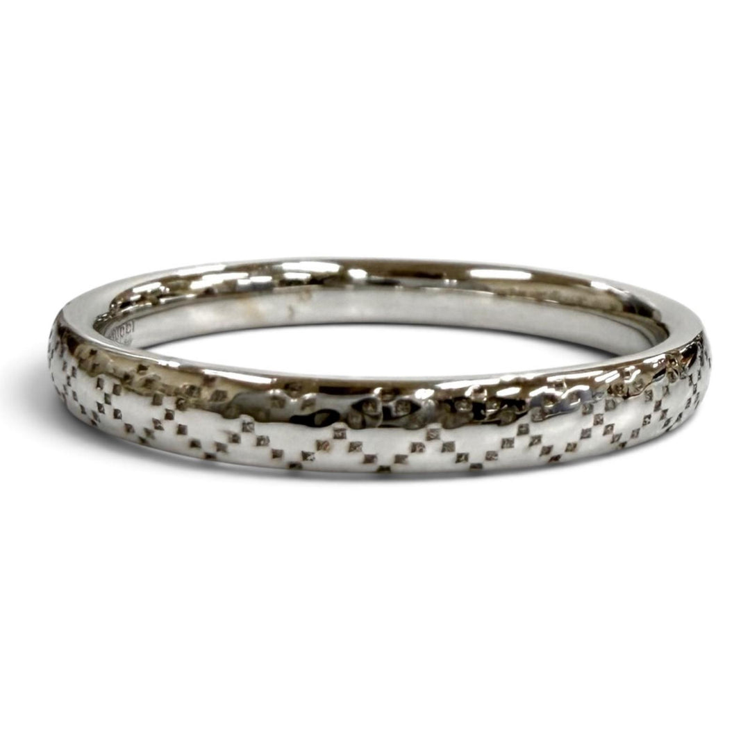 Excellent GUCCI Ring ring Diamantissima White gold 750 Women