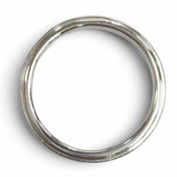 Excellent TIFFANY&Co. Ring ring Milgrain Band Ring Silver PT950 Women