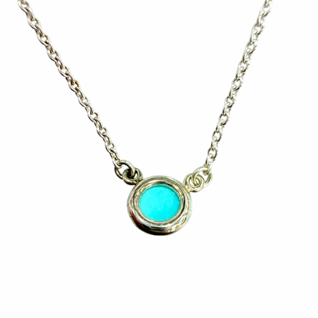 Pristine TIFFANY&Co. Necklace Color by the yard Pendant Rare Silver AG925 Women
