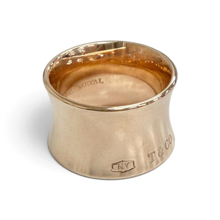 Excellent TIFFANY&Co. 1837 Rubedo Metal Wide Ring Gold series metal Women