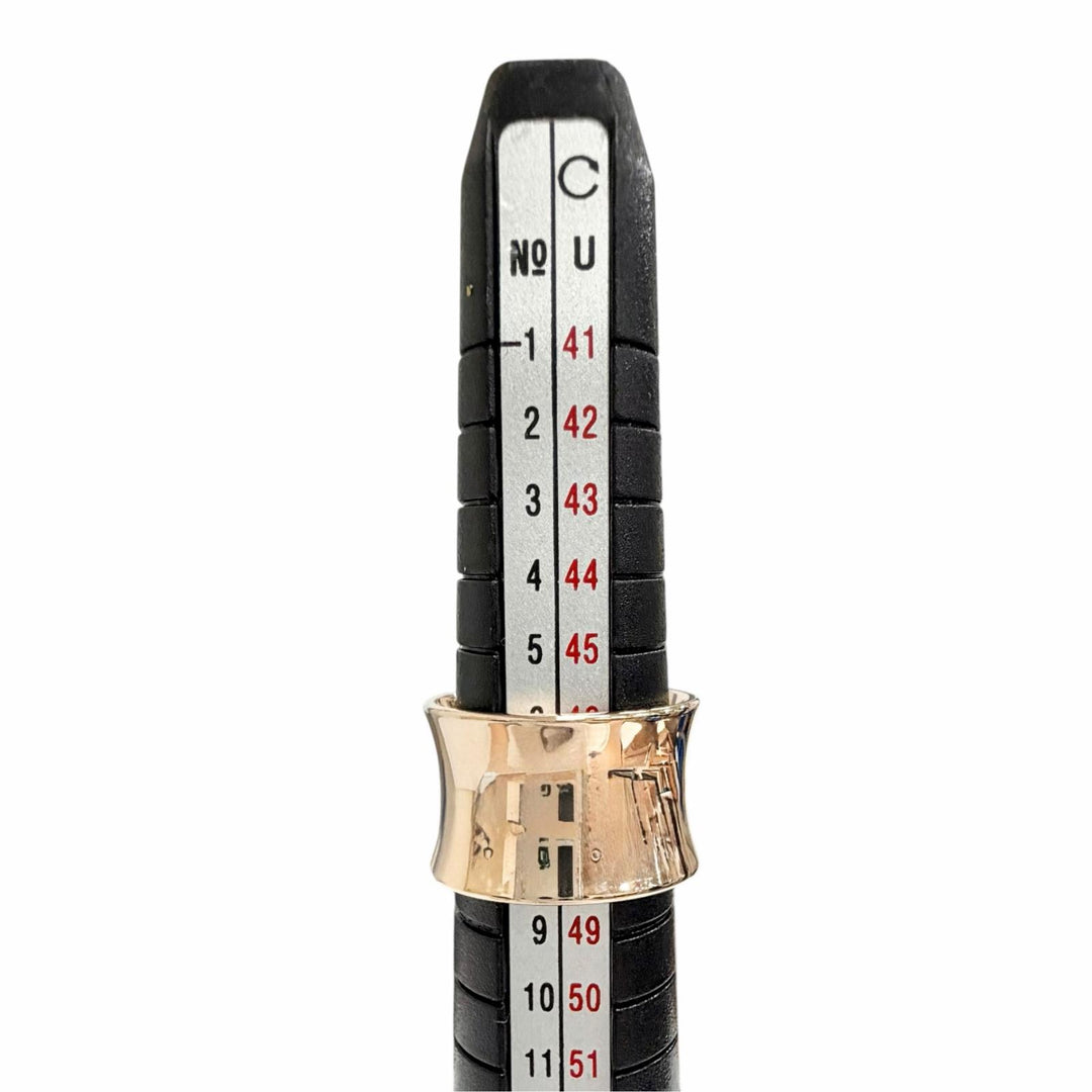 Excellent TIFFANY&Co. 1837 Rubedo Metal Wide Ring Gold series metal Women
