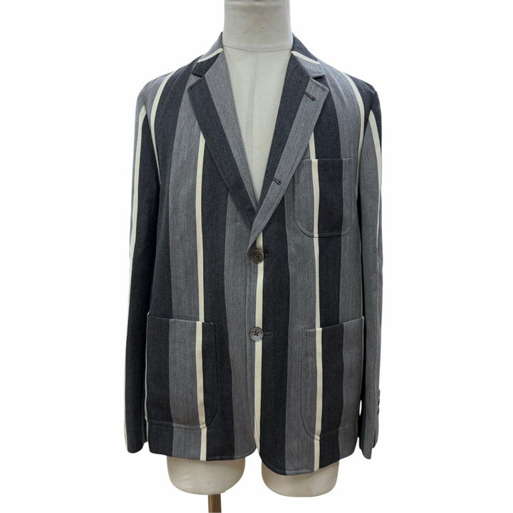 Excellent THOM BROWNE tailored jacket Stripe Pattern Single Jacket 1 MJU525A