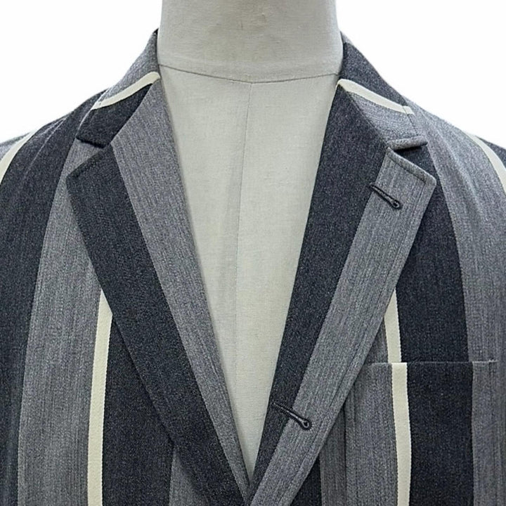 Excellent THOM BROWNE tailored jacket Stripe Pattern Single Jacket 1 MJU525A