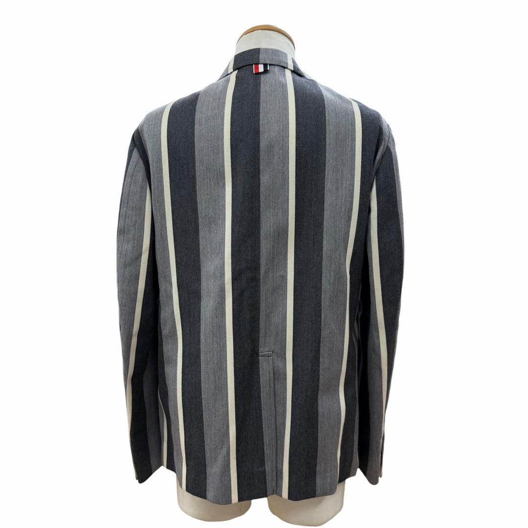 Excellent THOM BROWNE tailored jacket Stripe Pattern Single Jacket 1 MJU525A