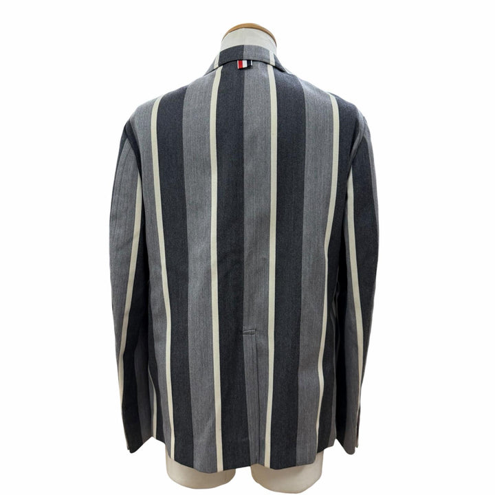Excellent THOM BROWNE tailored jacket Stripe Pattern Single Jacket 1 MJU525A