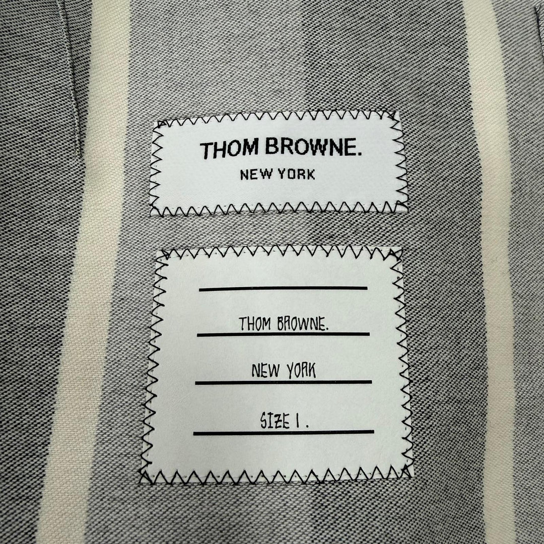 Excellent THOM BROWNE tailored jacket Stripe Pattern Single Jacket 1 MJU525A