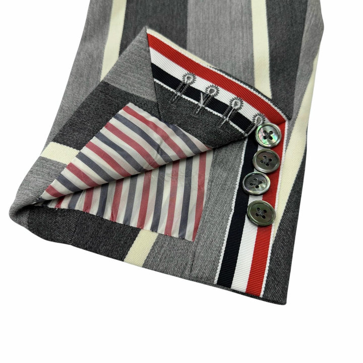 Excellent THOM BROWNE tailored jacket Stripe Pattern Single Jacket 1 MJU525A