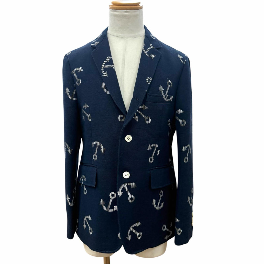 Excellent THOM BROWNE tailored jacket Navy polyester mens MJU426A