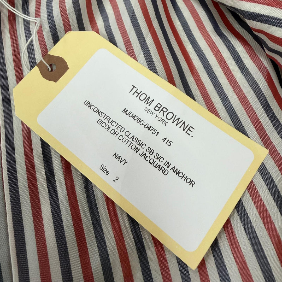 Excellent THOM BROWNE tailored jacket Navy polyester mens MJU426A