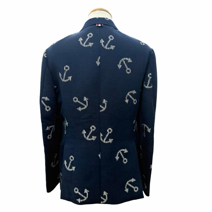 Excellent THOM BROWNE tailored jacket Navy polyester mens MJU426A