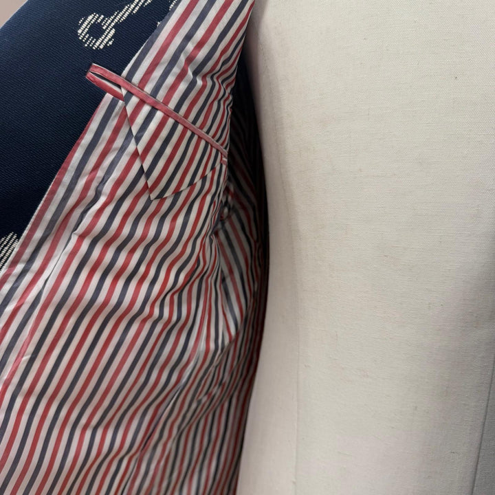 Excellent THOM BROWNE tailored jacket Navy polyester mens MJU426A
