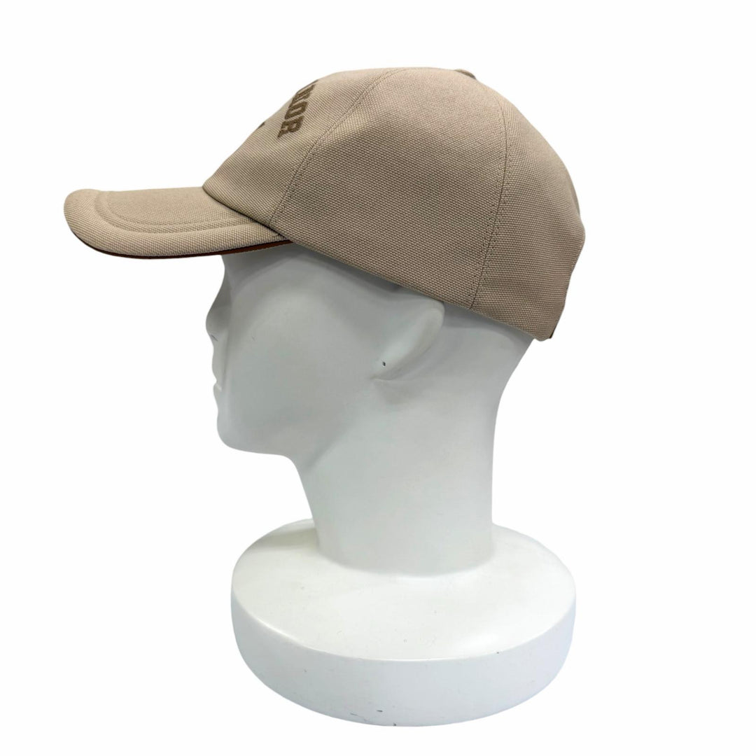 Excellent Christian Dior cap D-Player Baseball Cap beige cotton 57 CPC00182ECAN