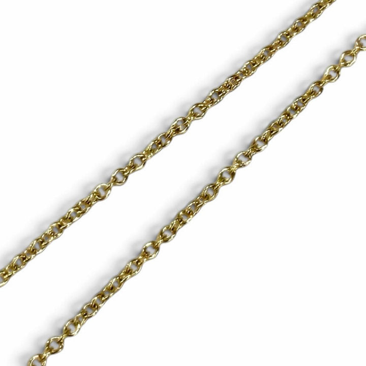 Great TIFFANY&Co. Necklace Bow Yellow Gold 750(YG) Women
