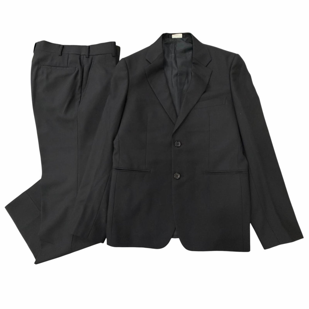 Excellent COMME des GARCONS HOMME DEUX suit single black wool S DL-J001 DL-P001