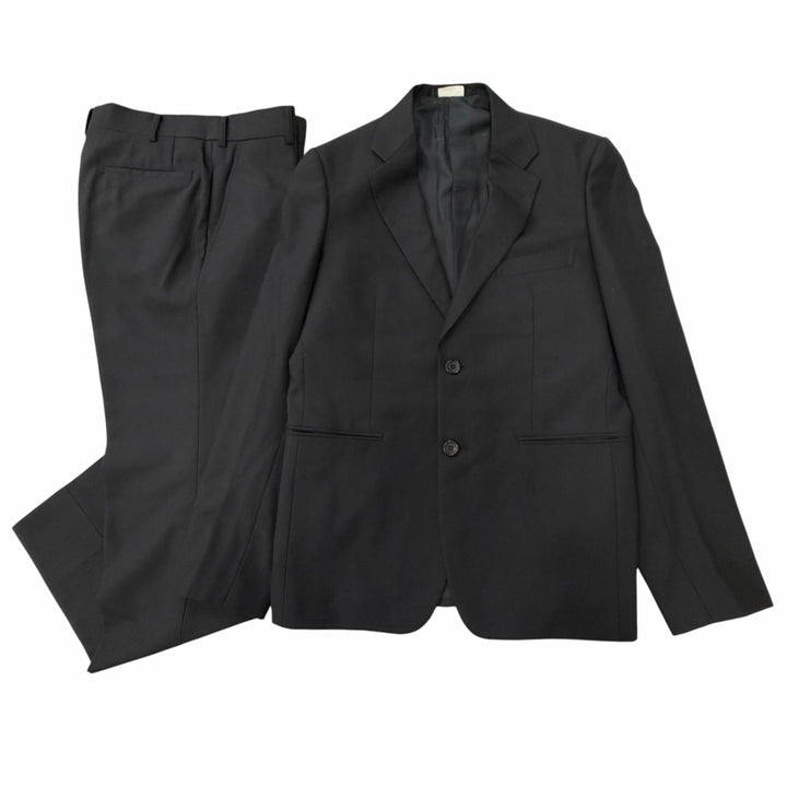 Excellent COMME des GARCONS HOMME DEUX suit single black wool S DL-J001 DL-P001