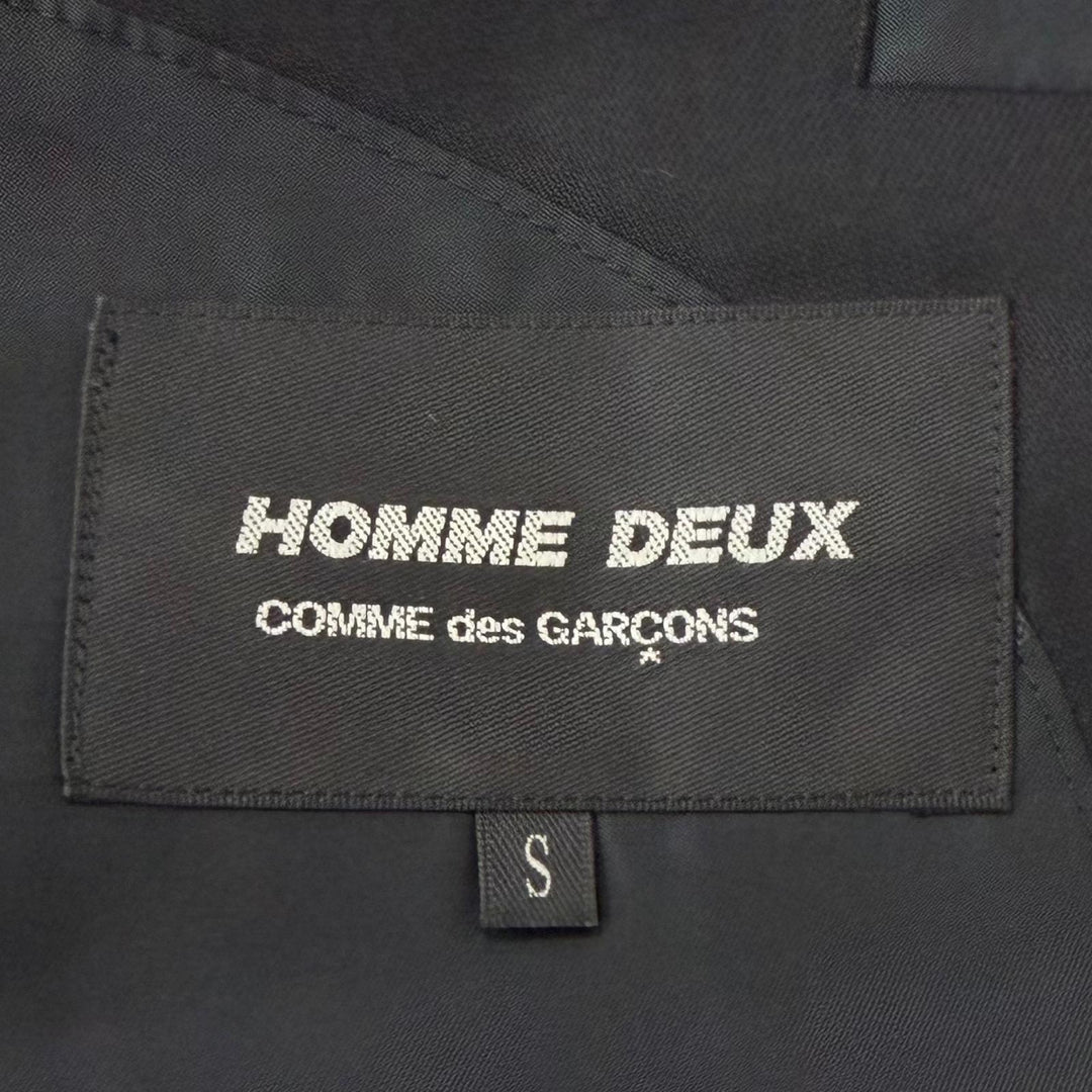 Excellent COMME des GARCONS HOMME DEUX suit single black wool S DL-J001 DL-P001