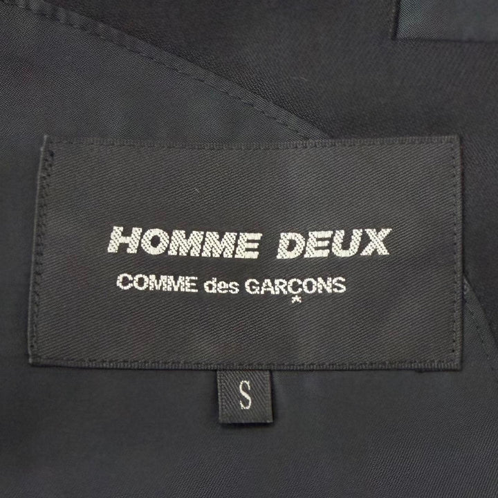 Excellent COMME des GARCONS HOMME DEUX suit single black wool S DL-J001 DL-P001