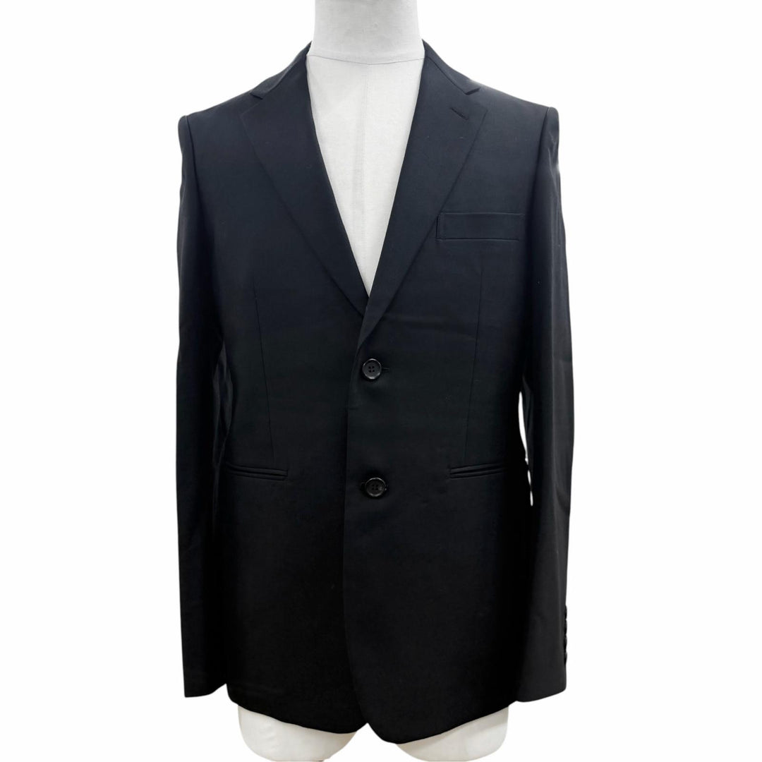 Excellent COMME des GARCONS HOMME DEUX suit single black wool S DL-J001 DL-P001