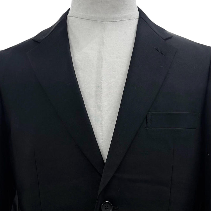 Excellent COMME des GARCONS HOMME DEUX suit single black wool S DL-J001 DL-P001