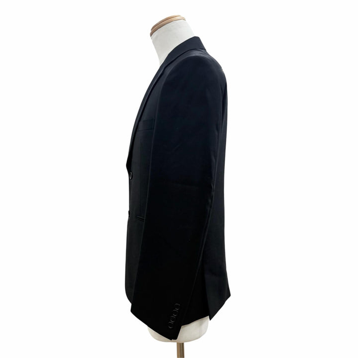 Excellent COMME des GARCONS HOMME DEUX suit single black wool S DL-J001 DL-P001