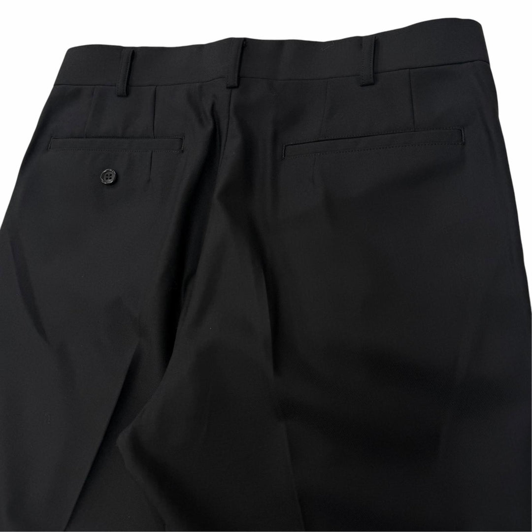 Excellent COMME des GARCONS HOMME DEUX suit single black wool S DL-J001 DL-P001