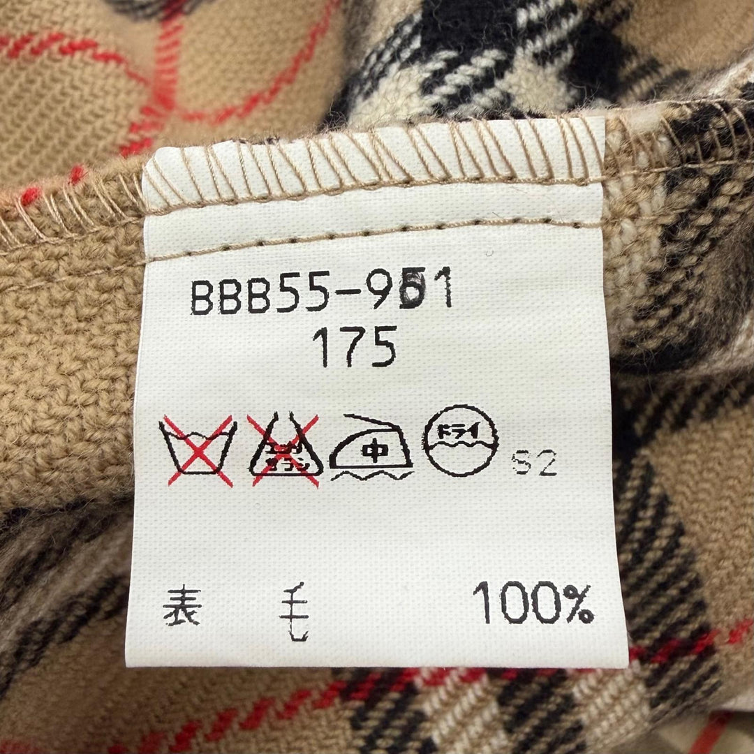 Great Burberrys coat Nova check liner, concealed placket Light khaki cotton mens