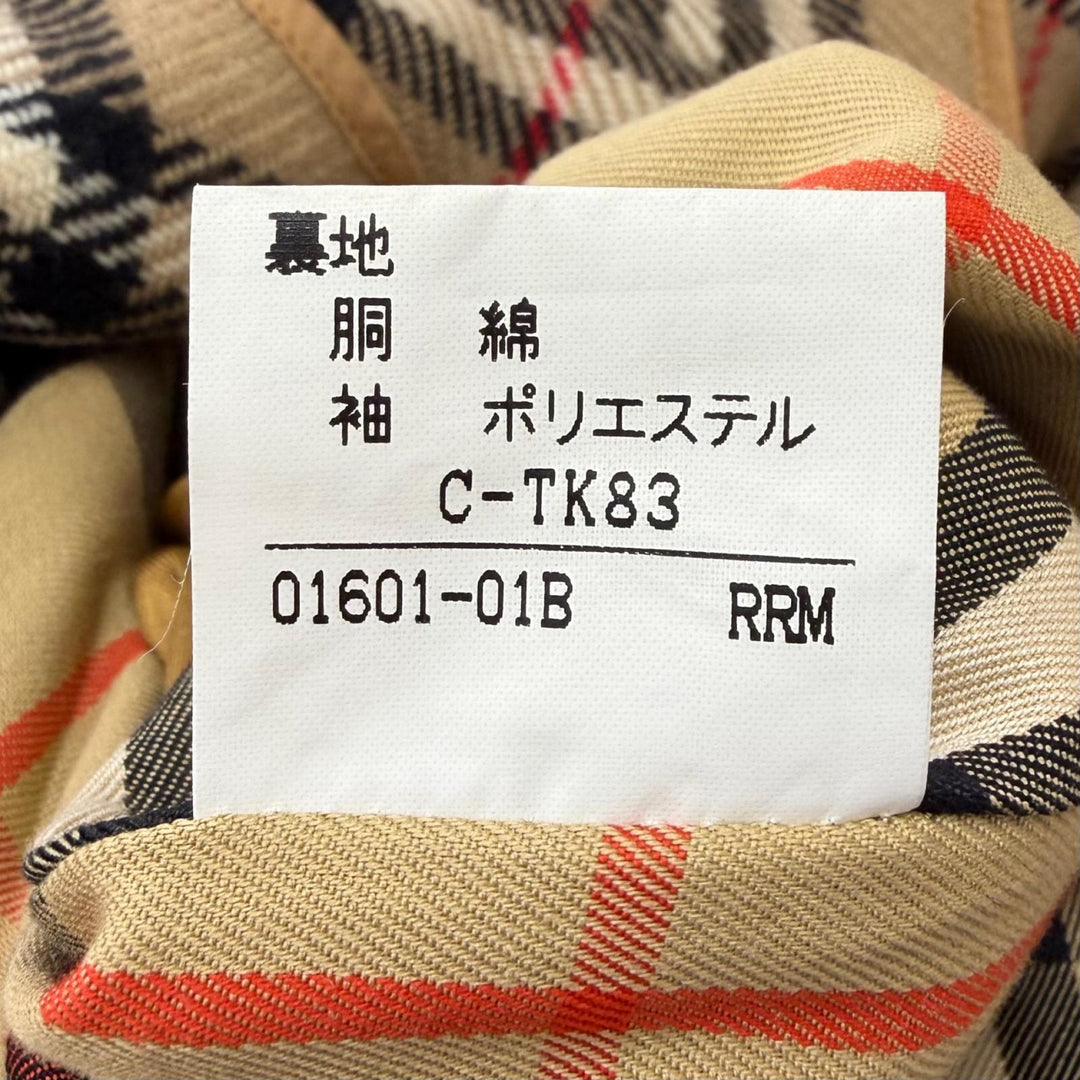 Great Burberrys coat Nova check liner, concealed placket Light khaki cotton mens