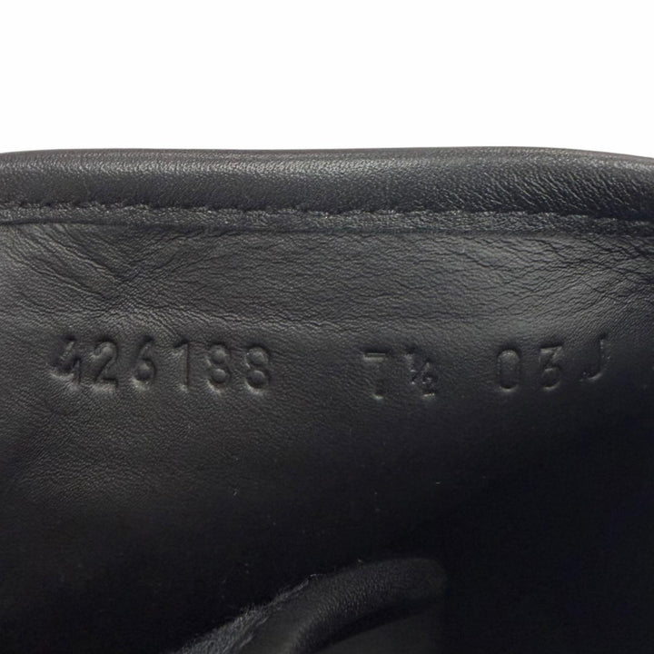 Excellent GUCCI High cut sneakers GG canvas black canvas mens 7.5 426188