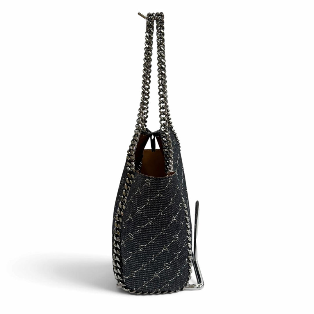 Pristine Stella McCartney Shoulder Bag Monogram Denim Reversible 2-Way 52928