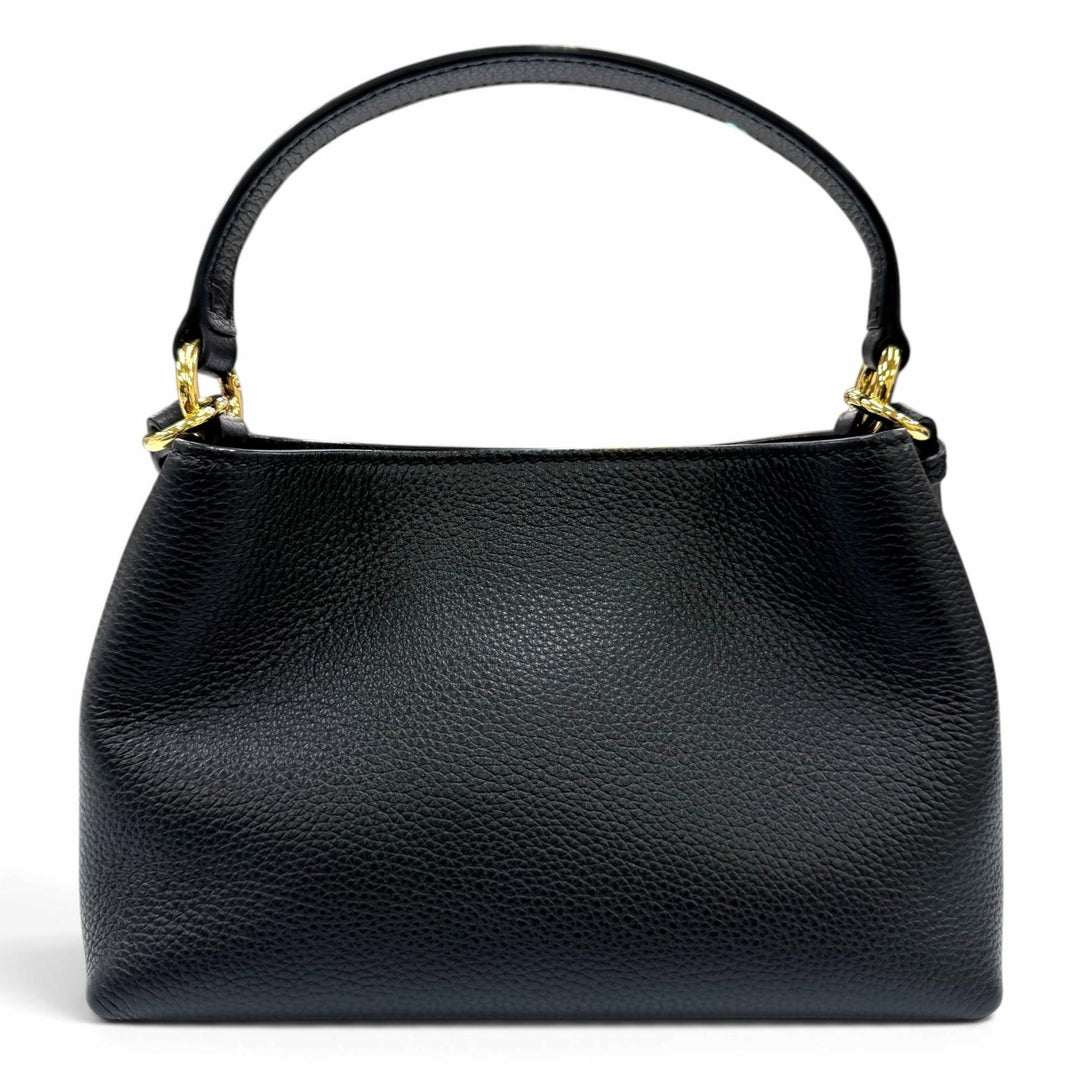 Excellent BALLY Shoulder Bag Lock Me Mini Bag 2-Way Cross Sling Bag black
