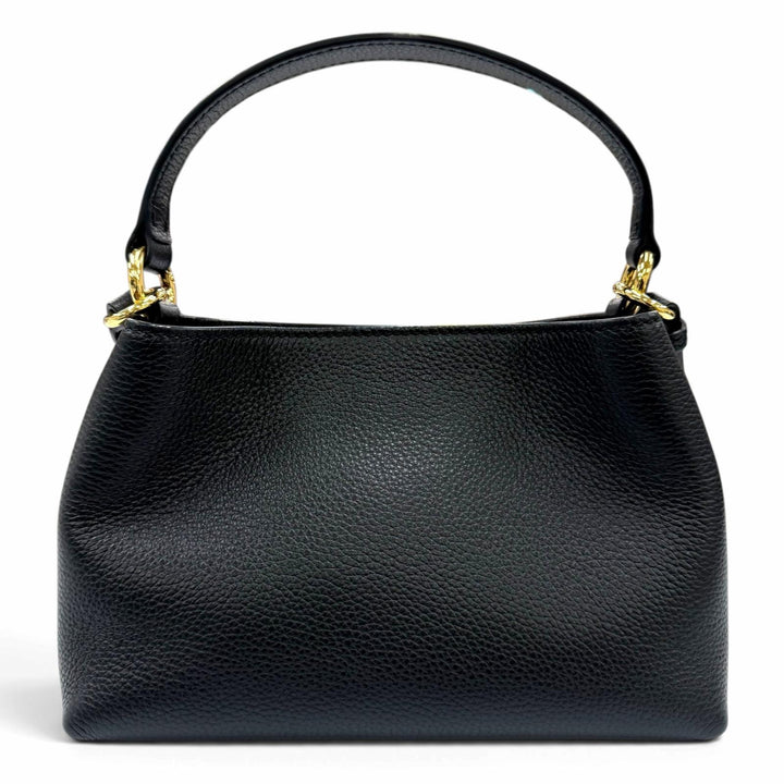 Excellent BALLY Shoulder Bag Lock Me Mini Bag 2-Way Cross Sling Bag black