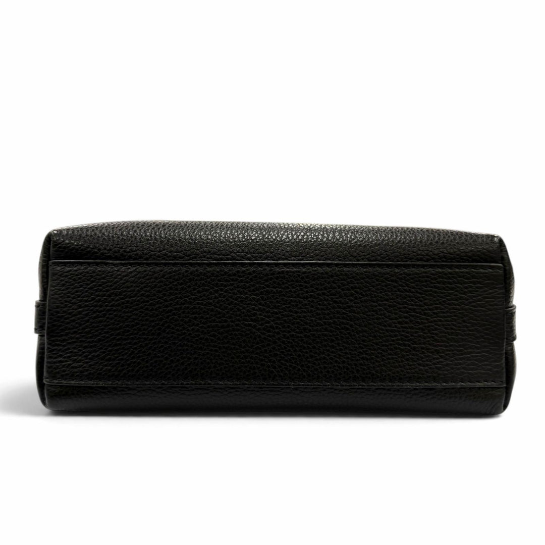 Excellent BALLY Shoulder Bag Lock Me Mini Bag 2-Way Cross Sling Bag black