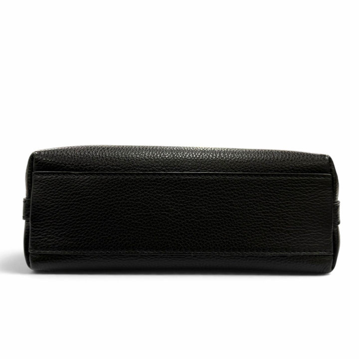 Excellent BALLY Shoulder Bag Lock Me Mini Bag 2-Way Cross Sling Bag black