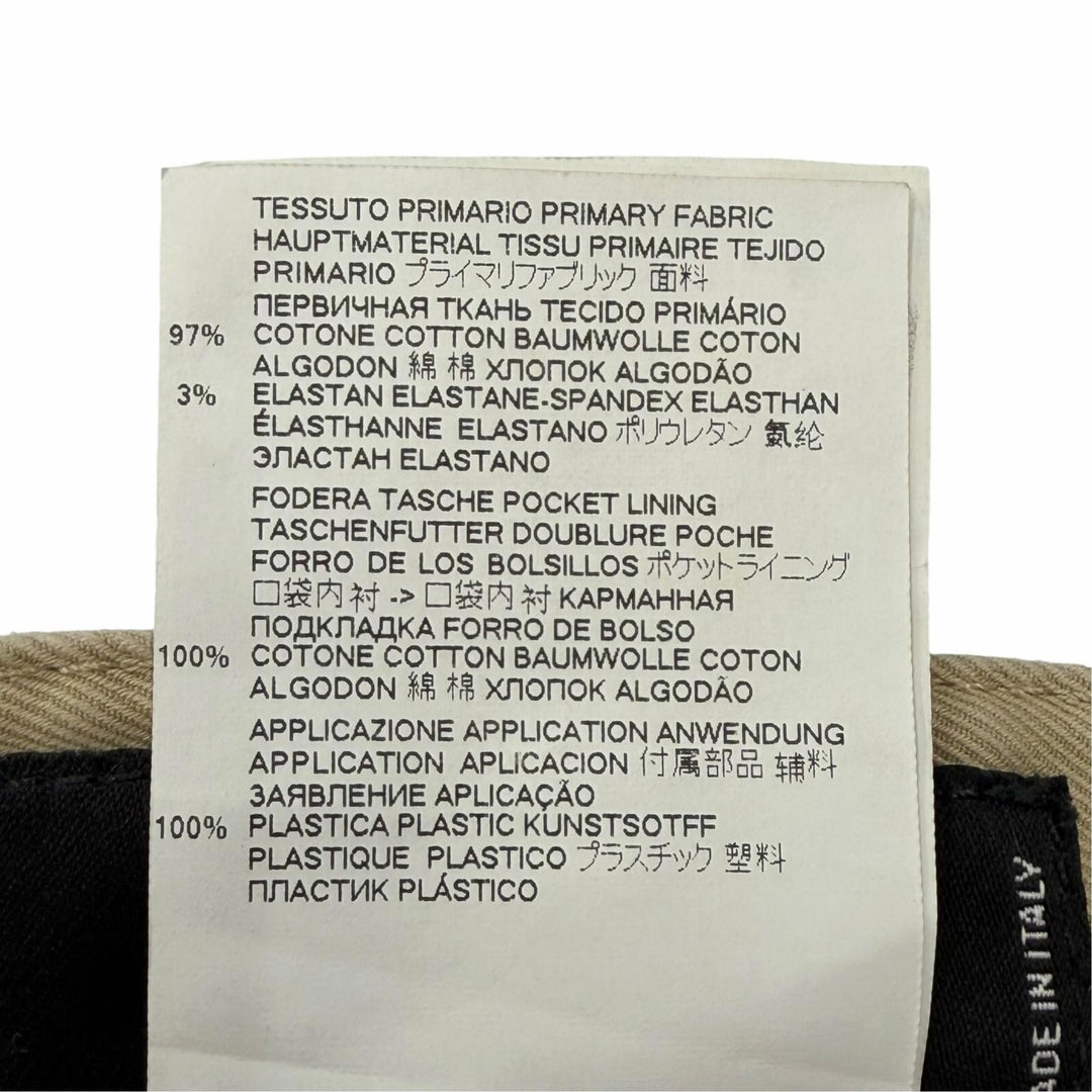 Discounted Great DSQUARED2 cargo pants Damage processing beige cotton mens IT 48 S71KB0329