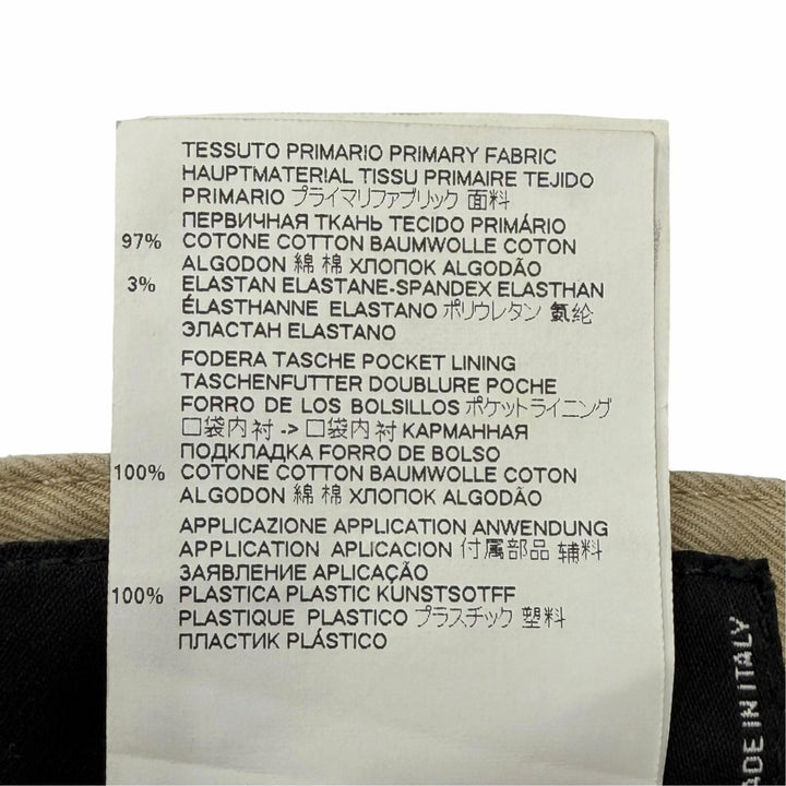 Discounted Great DSQUARED2 cargo pants Damage processing beige cotton mens IT 48 S71KB0329