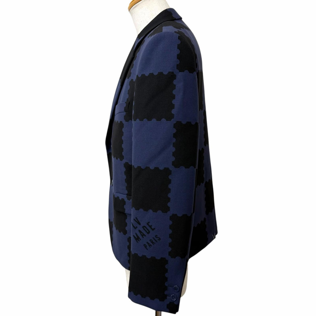 Pristine LOUIS VUITTON NIGO tailored jacket Giant Damier Navy