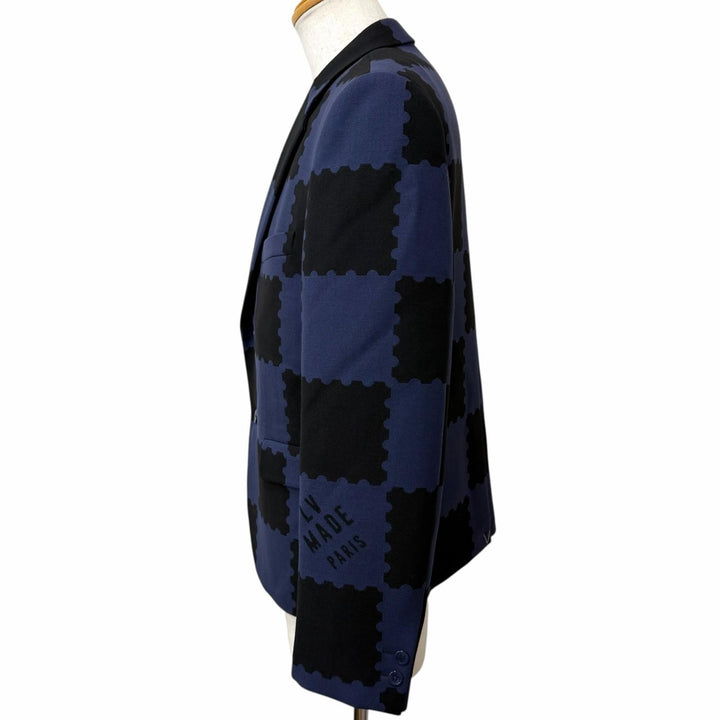 Pristine LOUIS VUITTON NIGO tailored jacket Giant Damier Navy
