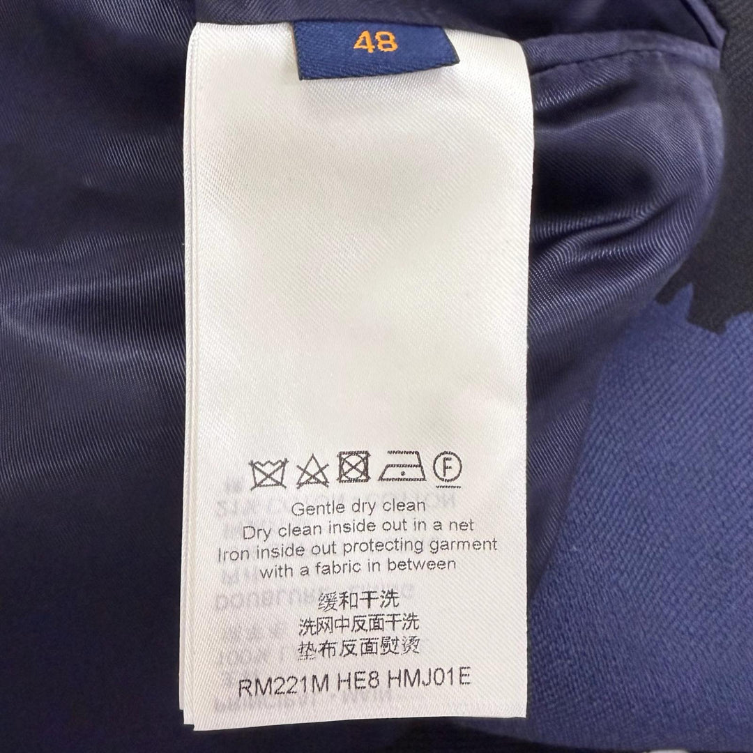 Pristine LOUIS VUITTON NIGO tailored jacket Giant Damier Navy