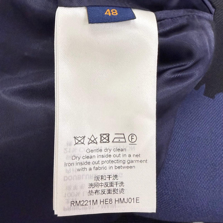 Pristine LOUIS VUITTON NIGO tailored jacket Giant Damier Navy