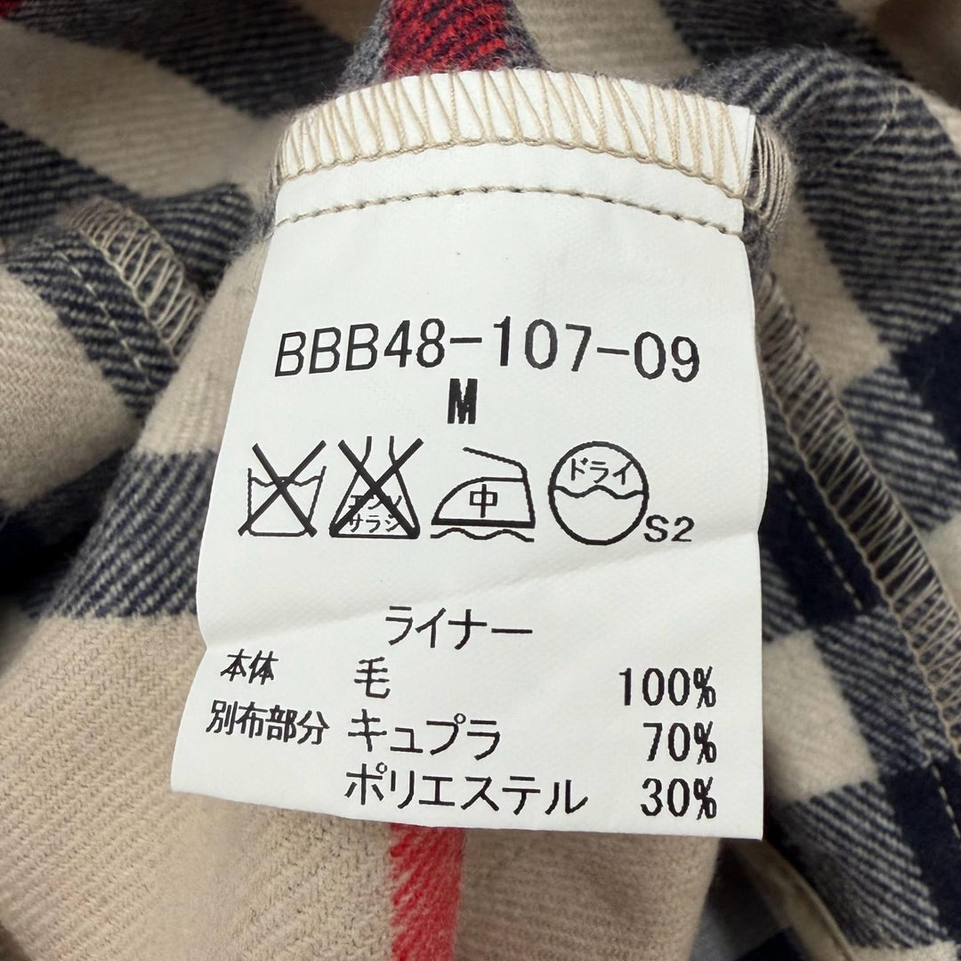 Great BURBERRY LONDON coat Nova check pattern lining black cotton mens