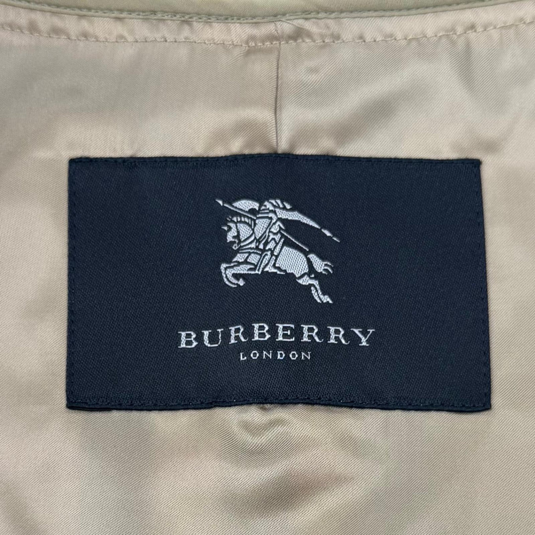 Great BURBERRY LONDON coat Nova check pattern lining black cotton mens