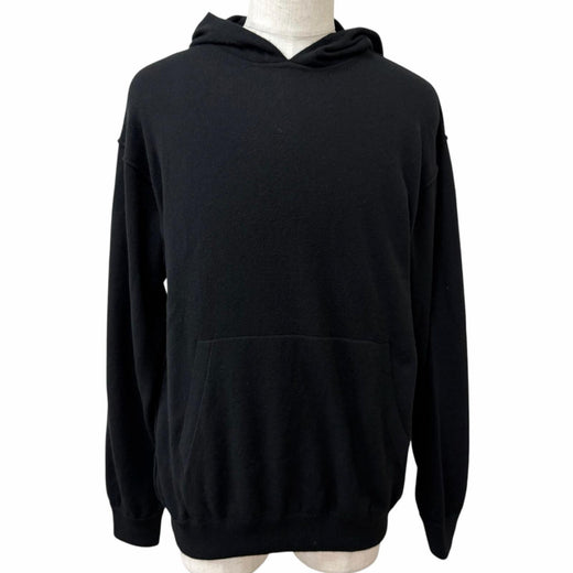 Excellent LOUIS VUITTON hoodie Inside Out Pullover Knit black cashmere mens L